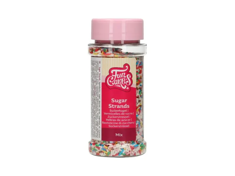 Sugar Strands tyčinky barevný mix, 80 g