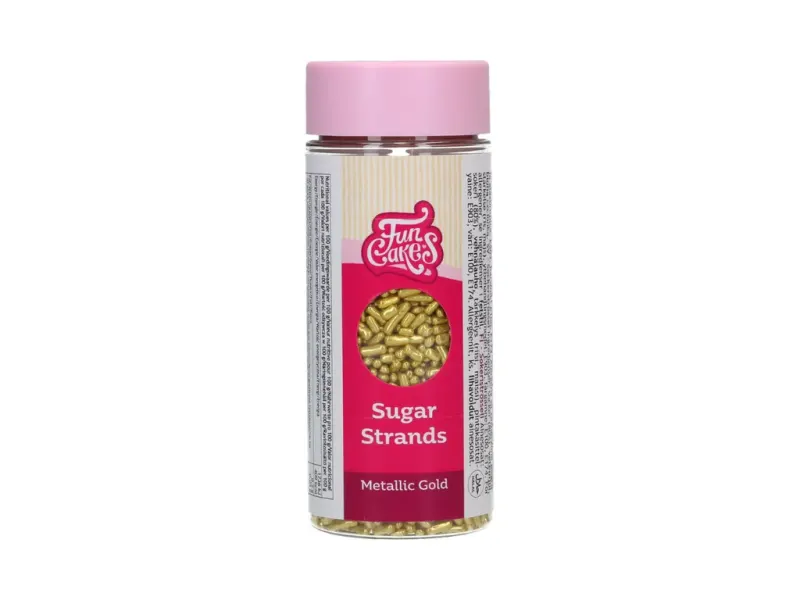 Cukrové tyčinky zlaté metalické 80 g