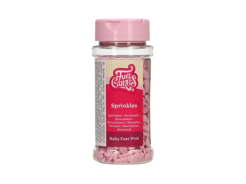 Cukrové sypání růžové dětské nožičky 55 g