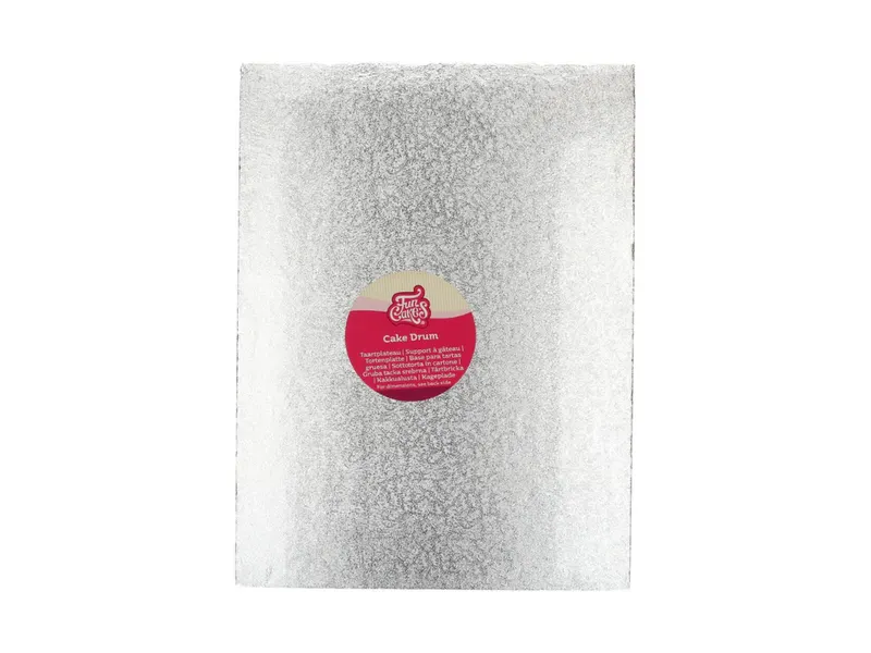 Dortová podložka obdélníková stříbrná 40 × 30 cm, 12 mm