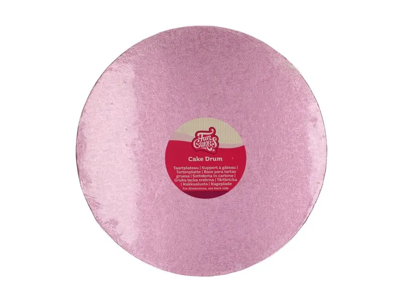Dortová podložka kulatá růžová 30,5 cm, výška 12 mm