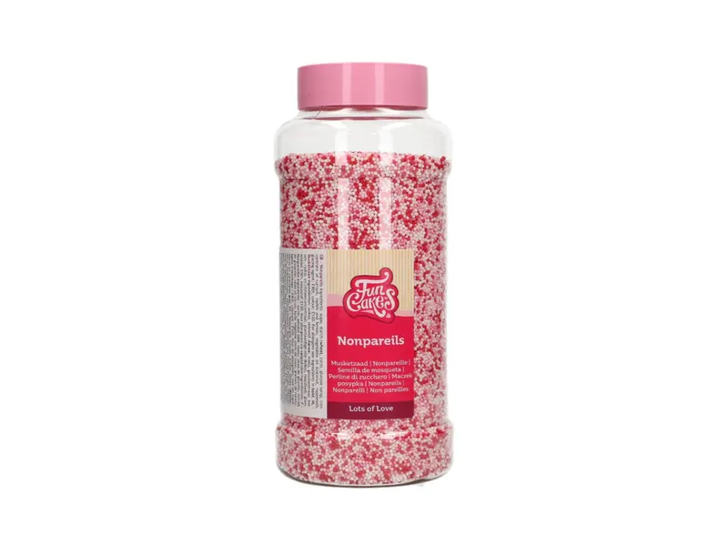 Nonpareils perličky růžovo-bílo-červený mix 800 g