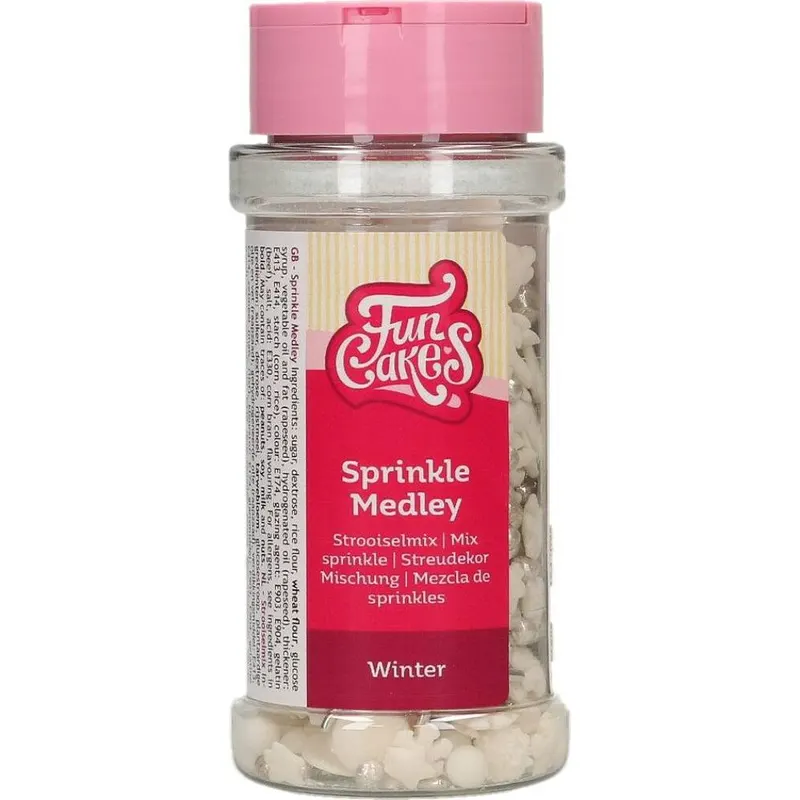 Sprinkle Medley – sypání zimní bílé a stříbrné 50 g