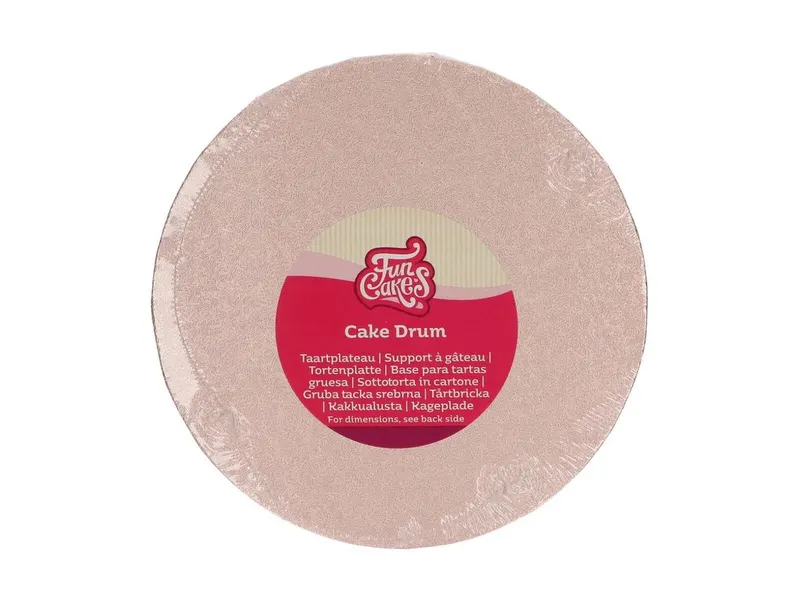 Dortová podložka kulatá rose gold 20 cm, 12 mm