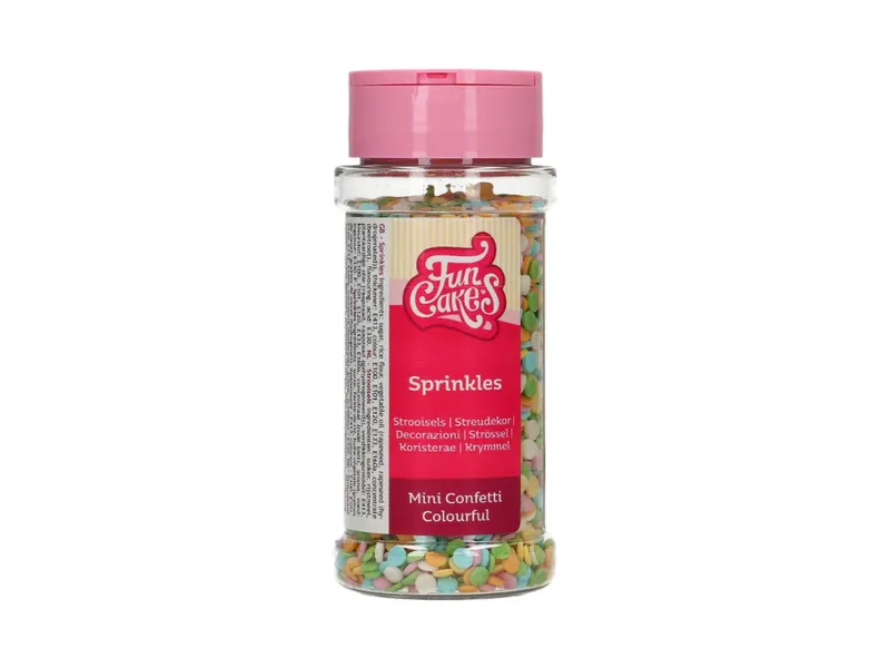Cukrové sypání barevné mini konfety 60 g