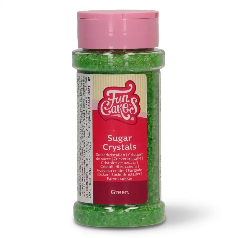 Cukrové krystalky zelené 80 g FunCakes