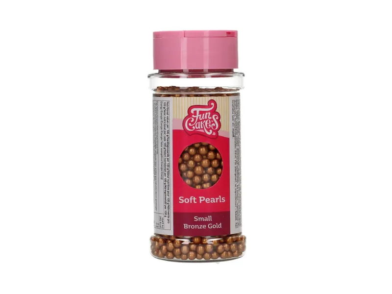 Měkké jedlé perly malé bronzové 70 g