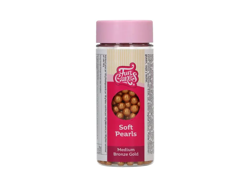 Měkké jedlé perly střední bronzové 60 g
