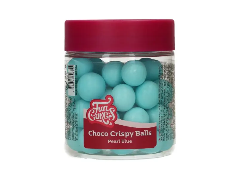 Čokoládové kuličky Choco Crispy Balls modré, 130 g