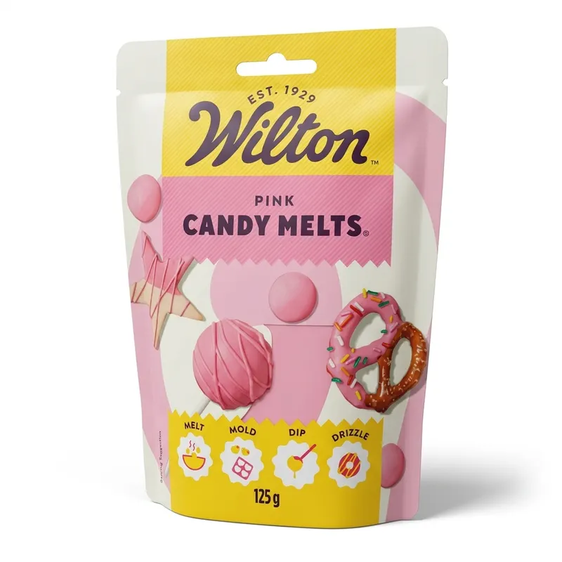 Růžová tuková poleva na dorty Wilton 125 g