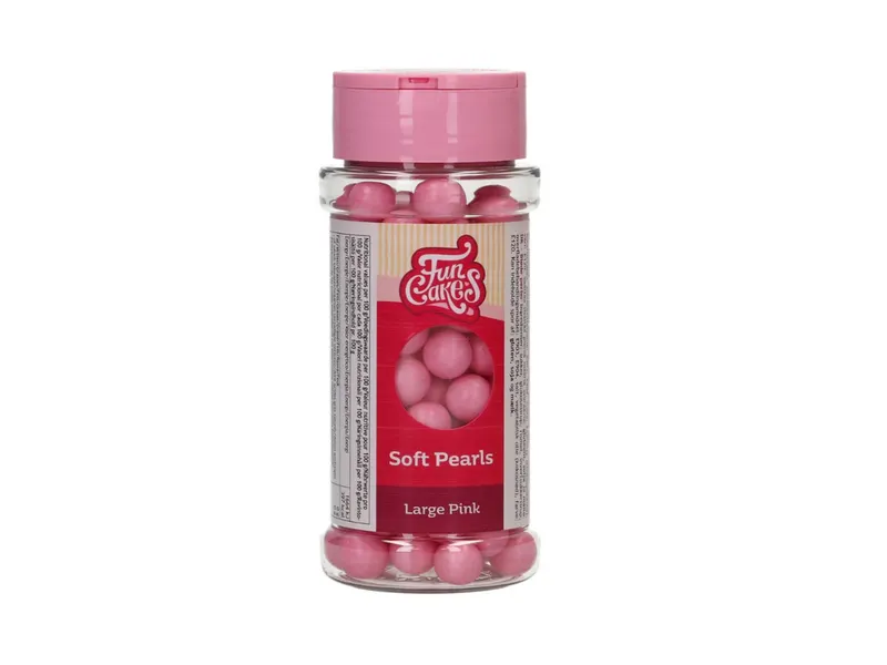 Měkké jedlé perly velké růžové 70 g