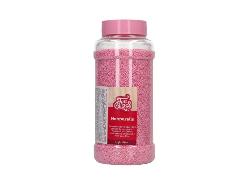 Nonpareils perličky světle růžové 800 g