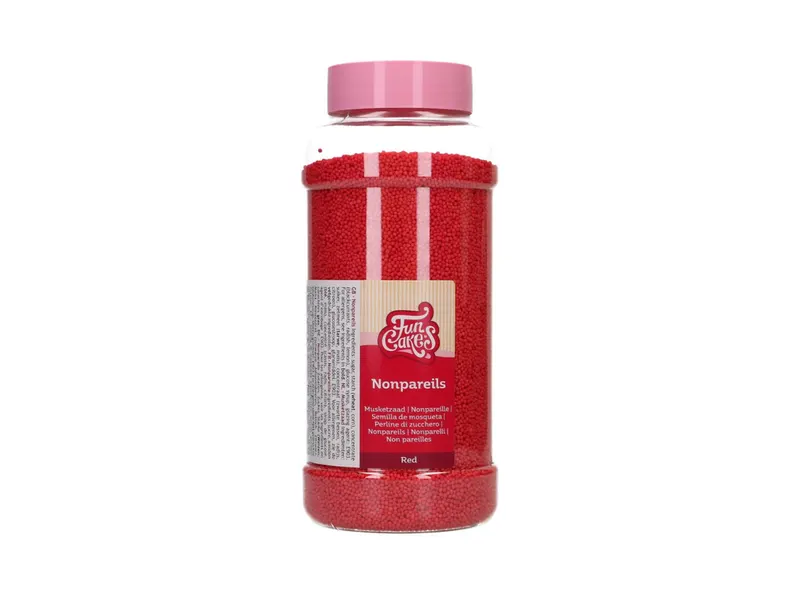 Nonpareils perličky červené cukrové zdobení 800 g