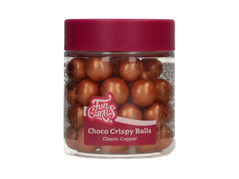 Čokoládové kuličky Choco Crispy Balls měděné, 130 g