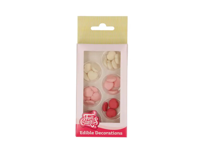 FunCakes cukrové ozdoby srdíčka 30 ks