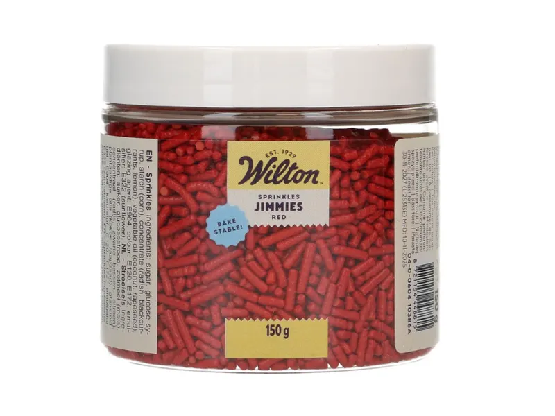 Cukrové sypání červené jimmies 150 g