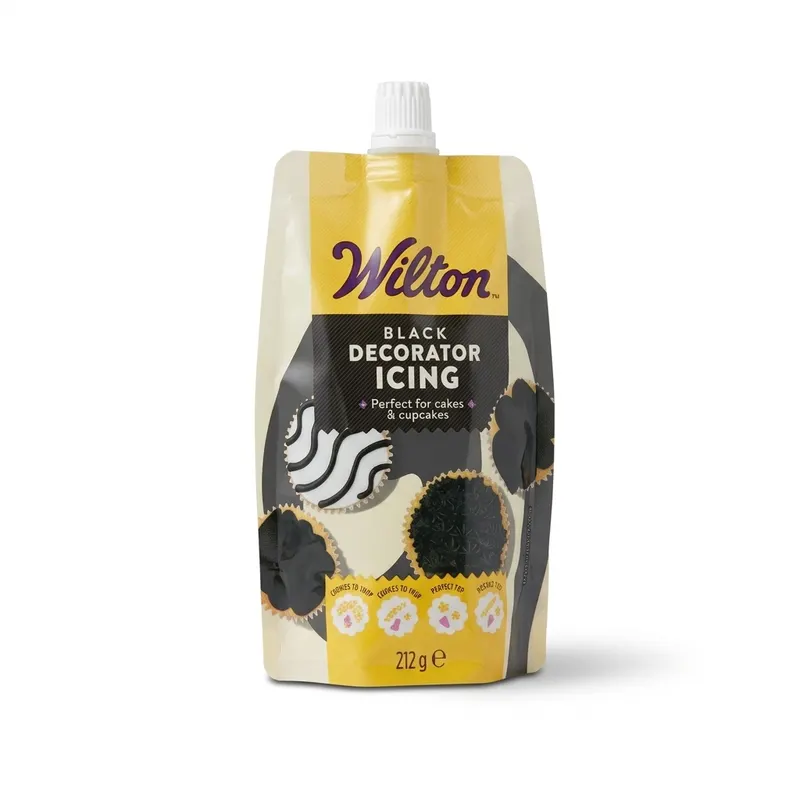Zdobící poleva na perníčky černá, Decorator Icing 212 g