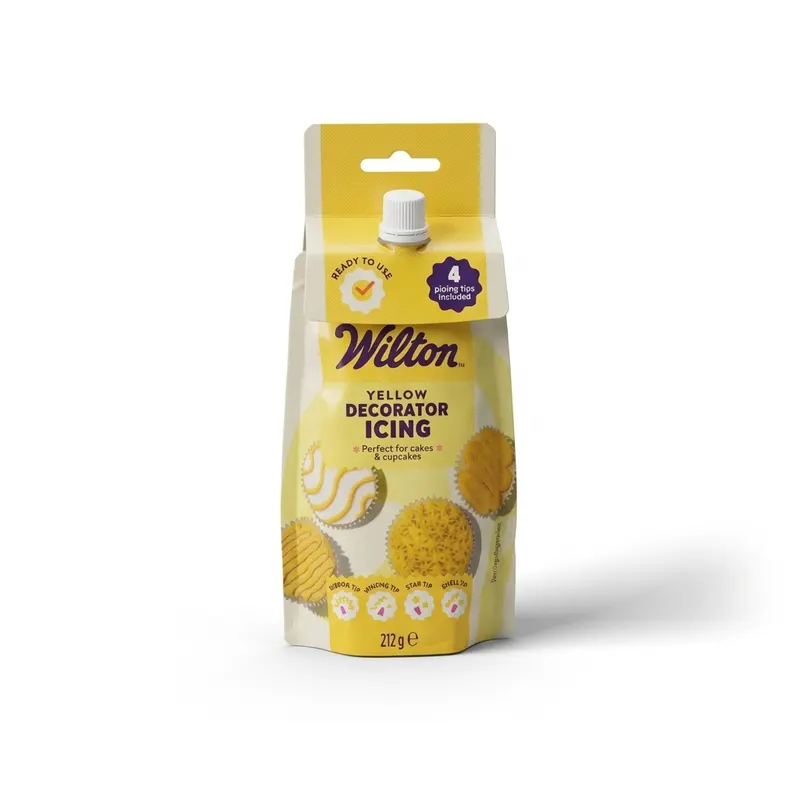 Zdobící poleva na perníčky žlutá, Decorator Icing 212 g
