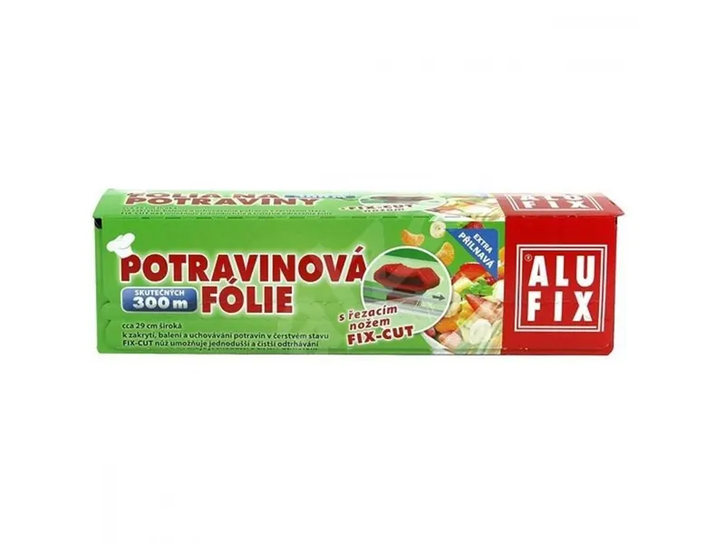 Potravinová fólie Alufix v krabičce s pilkou, 300 m