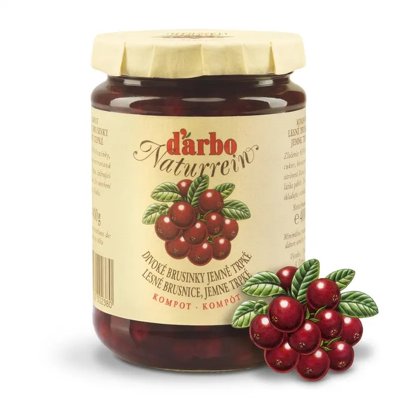 Brusinkový kompot 400 g