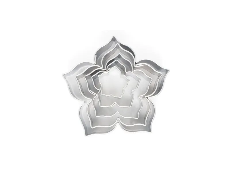 Sada vykrajovátek lilie 2–5,5 cm, 5 ks