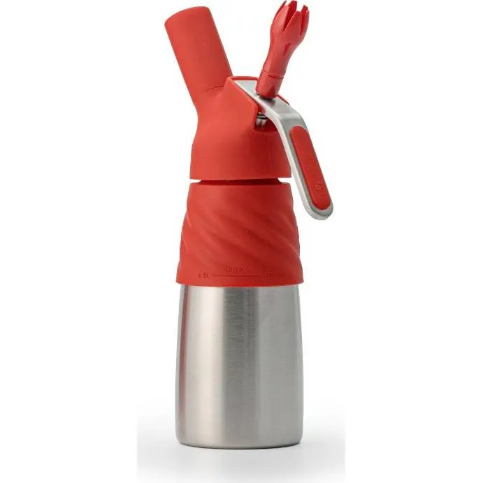 Láhev na šlehačku Creative Whip červená, 0,5 l