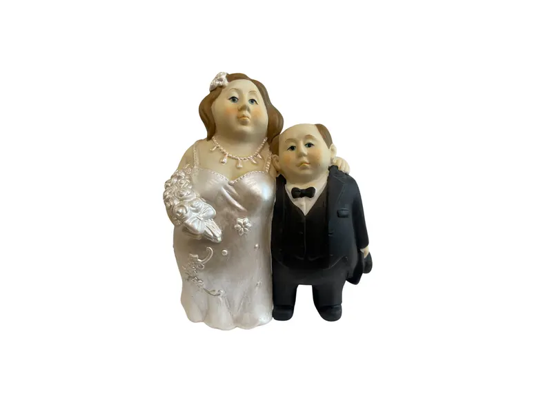 Svatební figurka na dort pár 15 cm