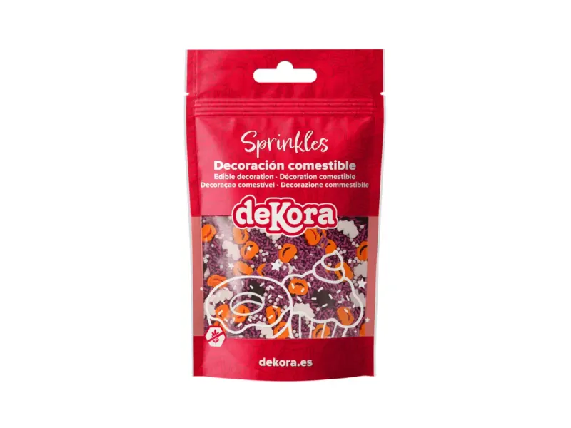 Cukrové sypání Halloween dýně a netopýři, 100 g