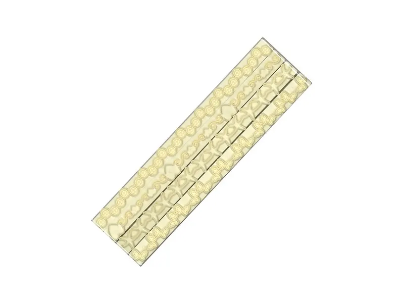 Straight Frill - sada 4 lišt na volánky z fondánu, 25 cm