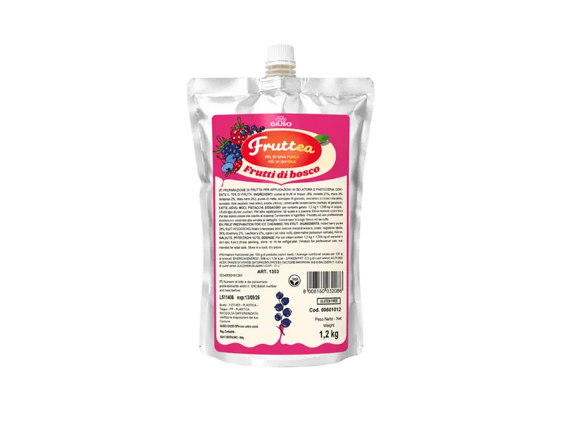 Ovocné pyré lesní plody 70 % ovoce 1,2 kg
