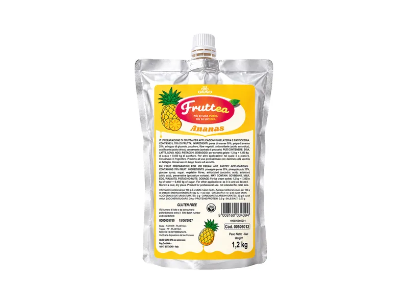 Ananasové pyré 70 % ovoce 1,2 kg