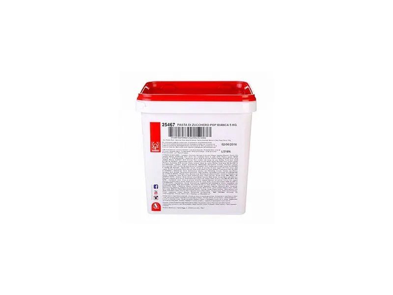 Bílý fondán POP Sugar Paste na potahování dortů, 5 kg