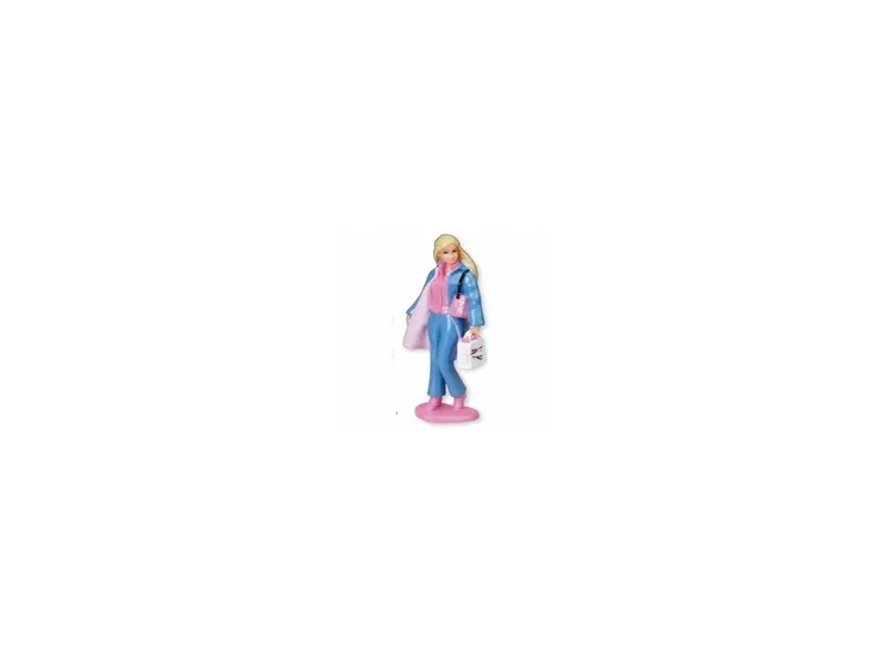 Nejedlá postavička na dort Barbie casual, výška 13 cm