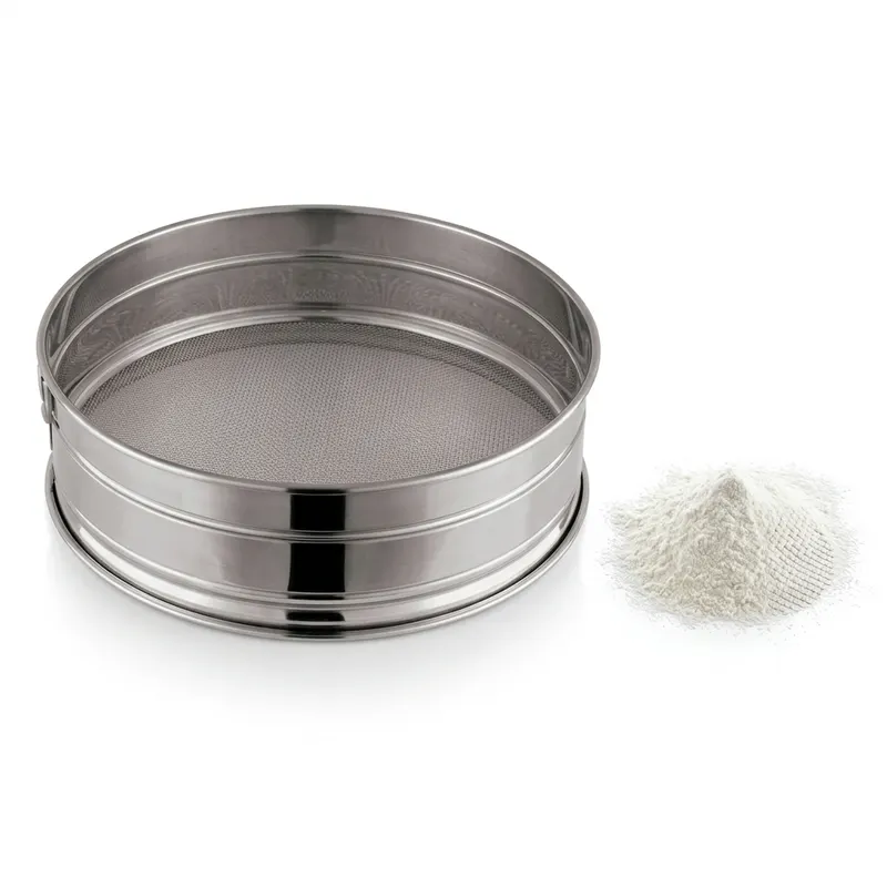 Síto na mouku nerezové jemné, průměr 22 cm