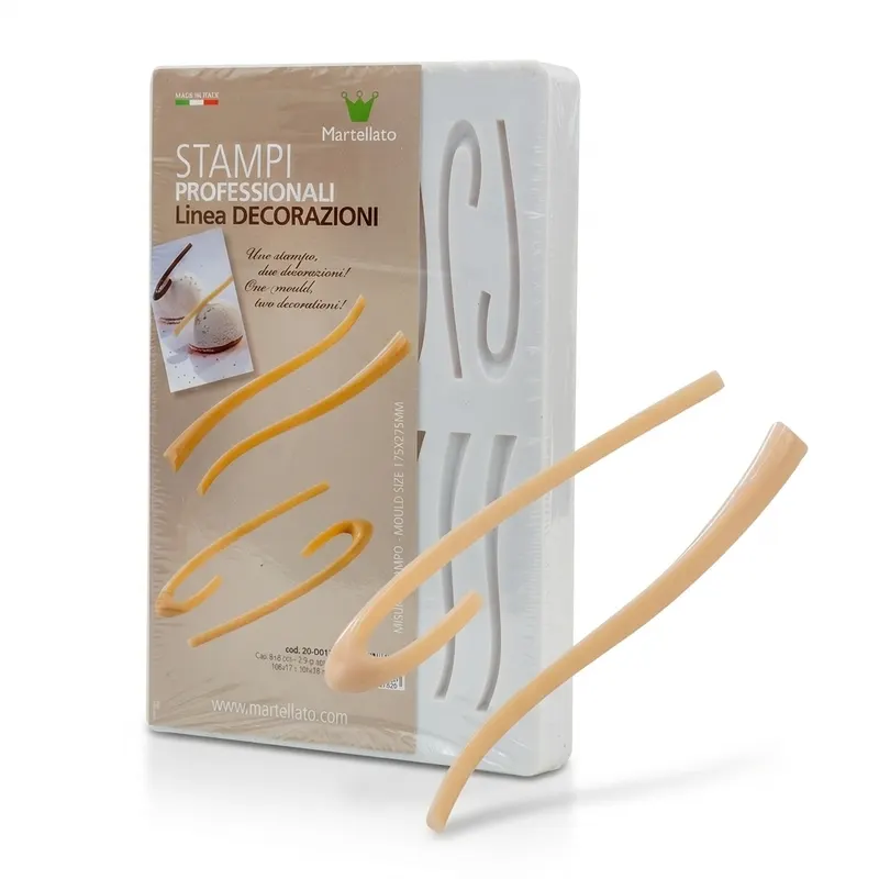Polykarbonátová forma na čokoládové hůlky, 2x8 tvarů