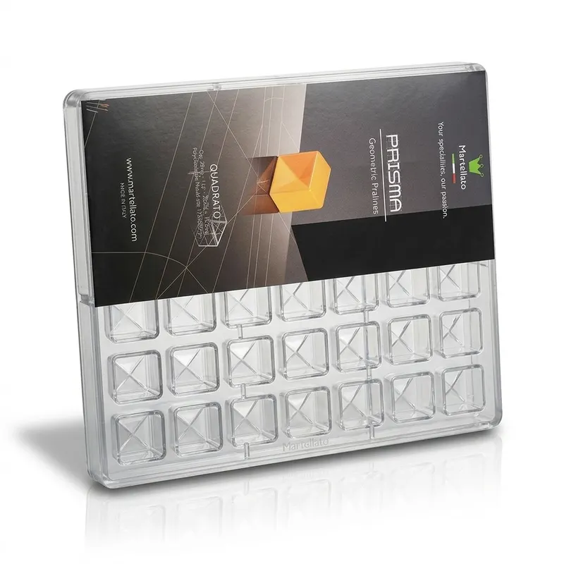 Forma na pralinky čtverec 11 g, 4x7 dutin, polykarbonát