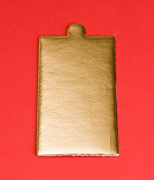 Papírová podložka pod minidezert zlatá 9x5 cm, 200 ks