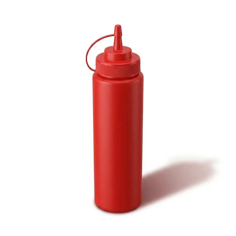 Dávkovač Biberon červený z polyetylénu 240 ml