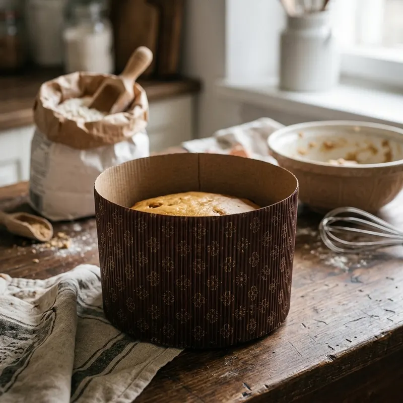 Papírová forma na panettone 16,8 cm, výška 11 cm, 1 ks