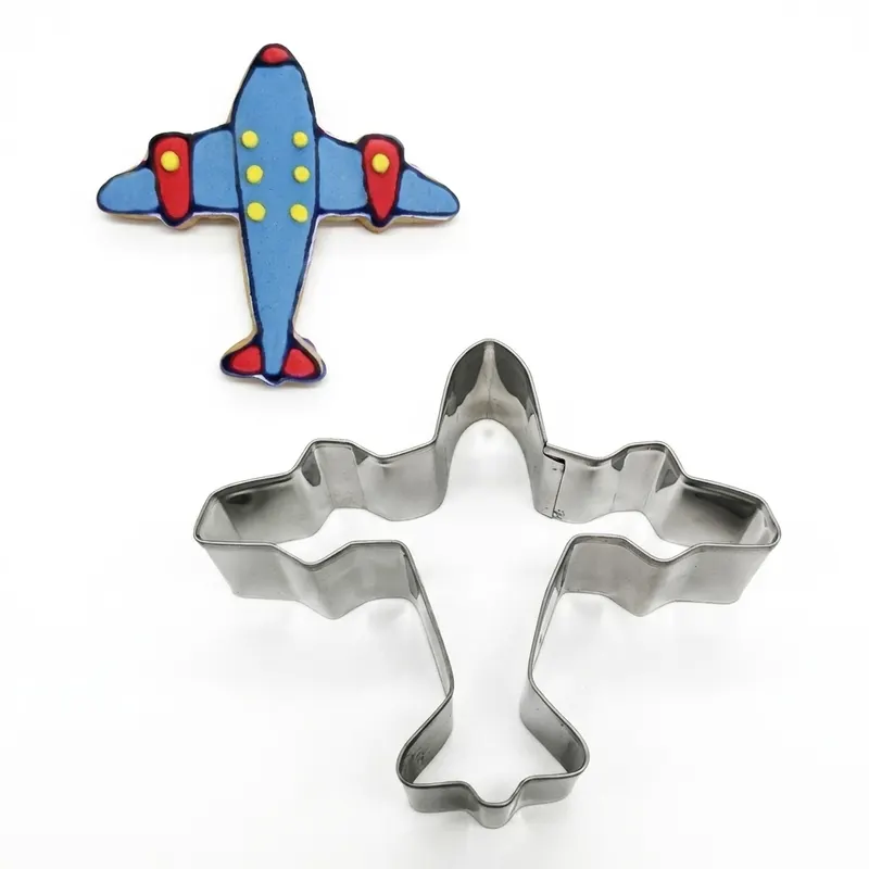 Nerezové vykrajovátko letadlo 9,3x8,6 cm, výška 3 cm