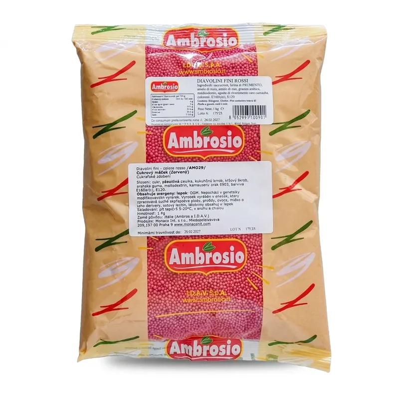 Cukrový máček červený 1 kg