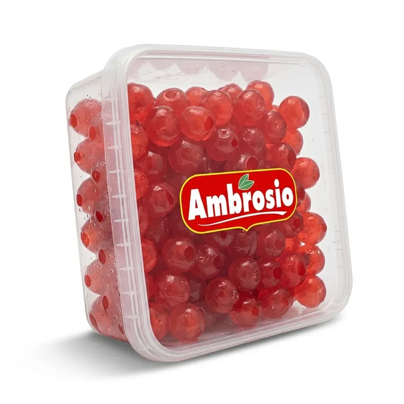 Kandované vypeckované třešně červené 900 g