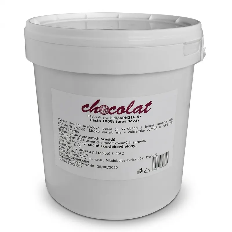 Arašídová pasta 100% hladká 5 kg