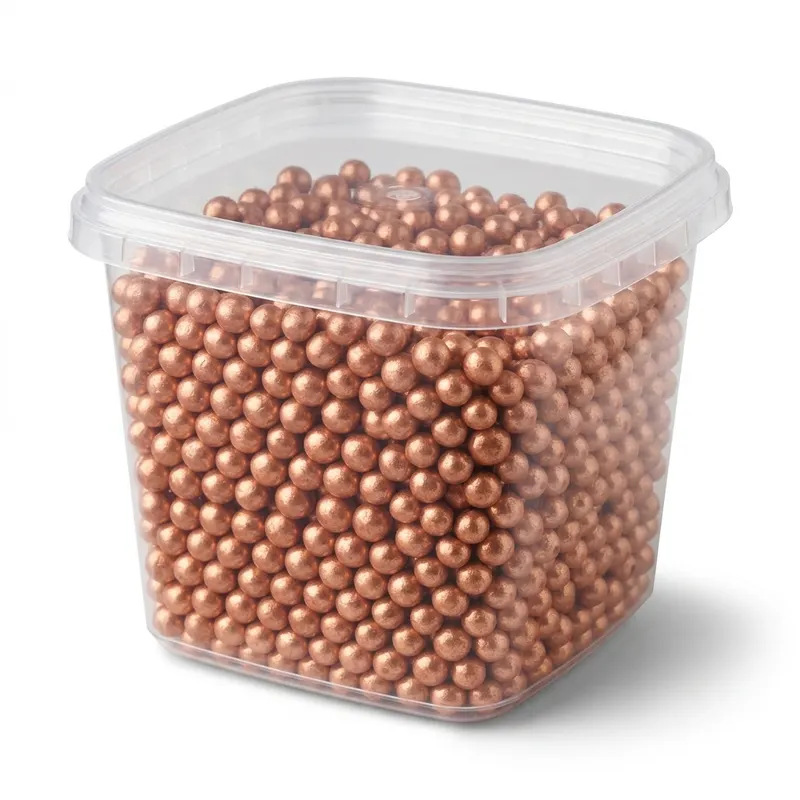 Cukrové perly retro zlaté 4 mm, 1,2 kg