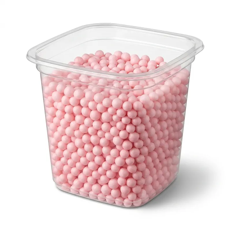Cukrové kuličky rýžové růžové 4 mm, 1,2 kg