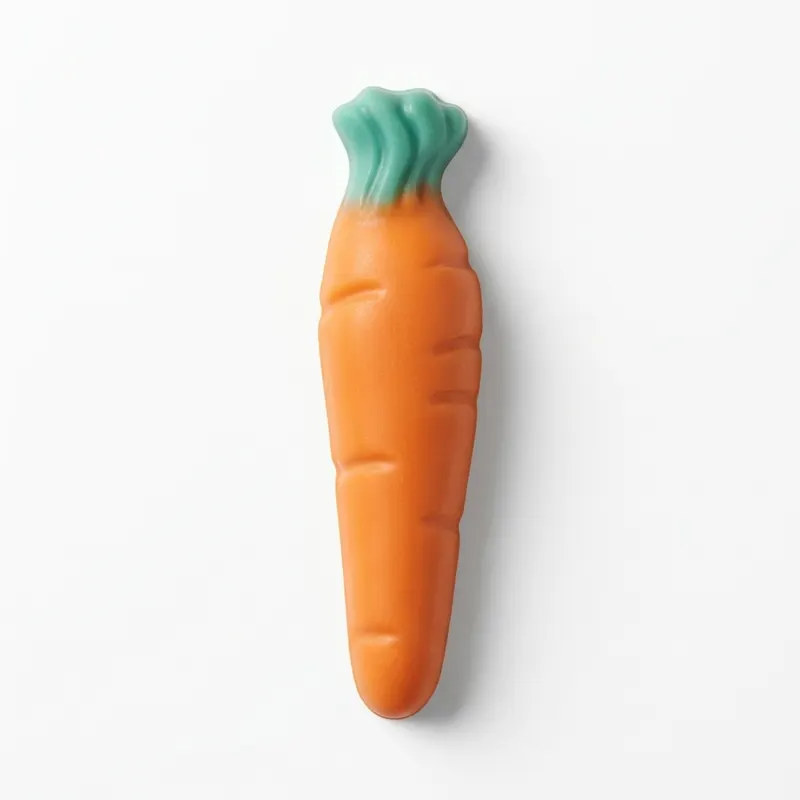 Čokoládové mrkvičky 3D výška 4,5 cm, 336 ks (318 g)