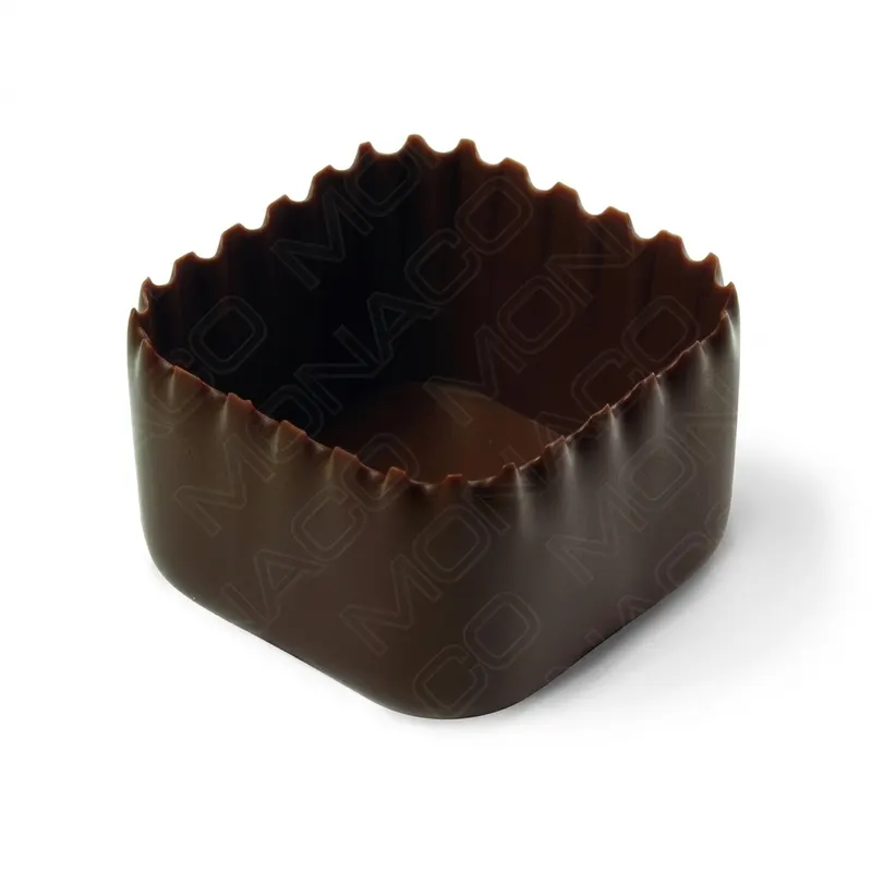 Čokoládové košíčky hořké čtverec 25x21 mm, 150 ks