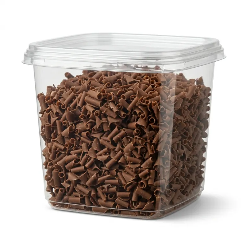Čokoládové hobliny mléčné 9x5 mm 4 kg karton
