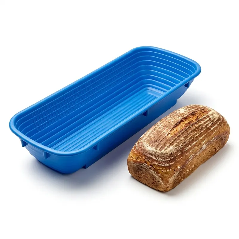 Ošatka na kynutí chleba obdélníková modrá 40x14 cm, 1500 g
