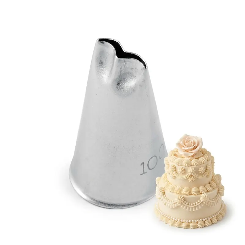 Zdobící špička nerez, průměr 1,8 cm, výška 2,8 cm, 1 ks